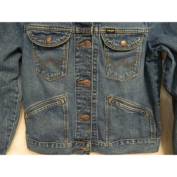 Wrangler ICONS Women's Blue Denim Jacket 124WJ Size Small - Picture 3 of 16